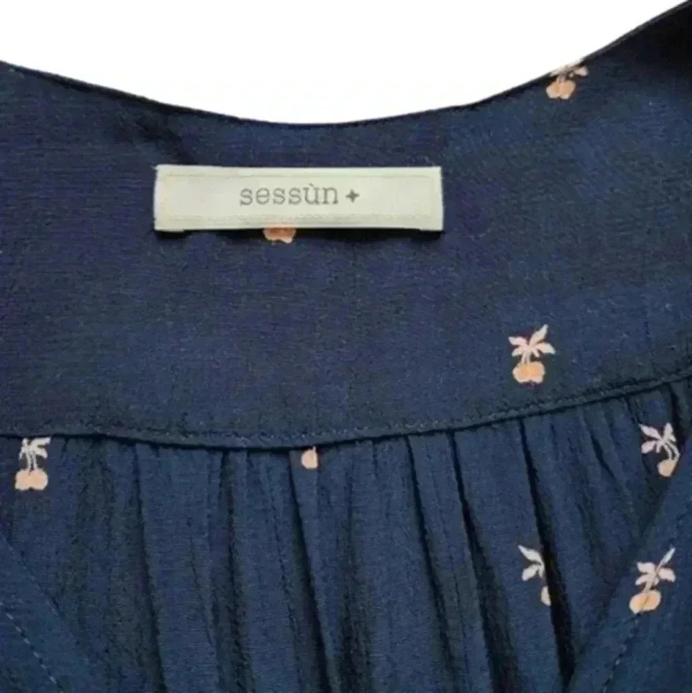 Sessun Babydoll Dress Women Small Floral Romantic Blue Lightweight - Picture 8 of 13